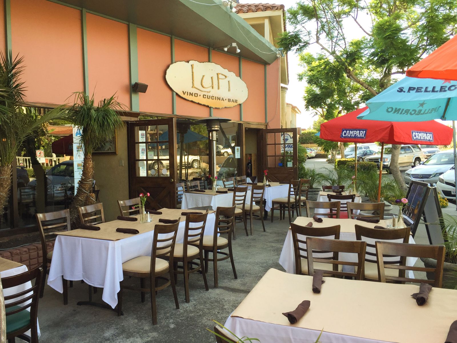 Lupi Vino Cucina patio in Bird Rock, La Jolla